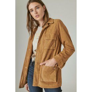 Suede Utility Jacket by Lucky Brand - size Small